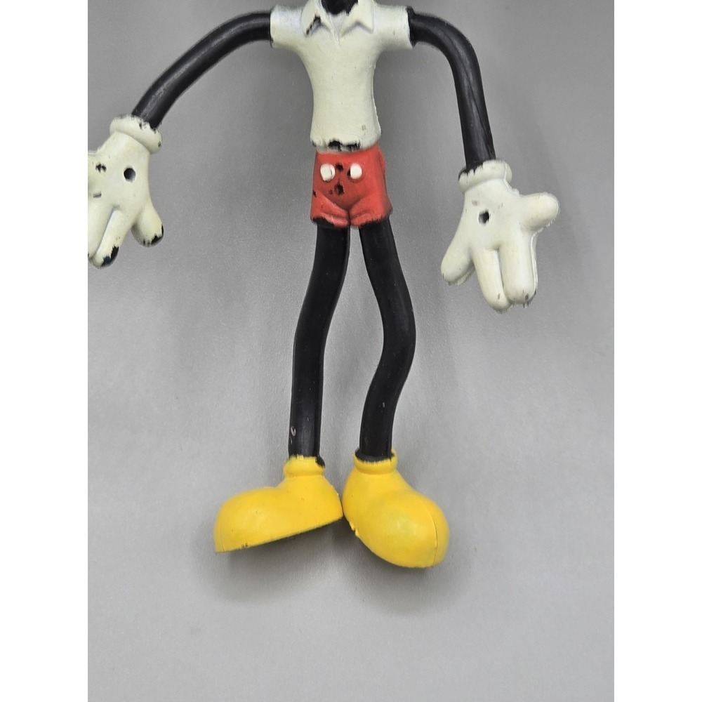 5" 1970's Rare Walt Disney Mickey Mouse Bendy Poseable Collectible Figure VTG - Picture 3 of 8
